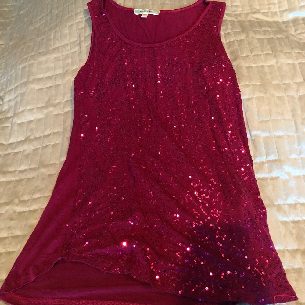Pink sparkly tank